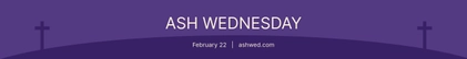 Ash Wednesday Website Banner