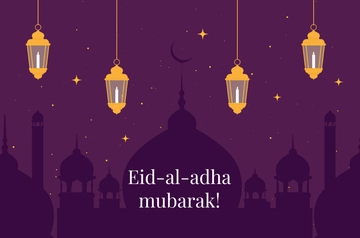 Free Eid al-Adha Banner Template to Edit Online
