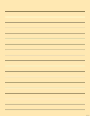 Simple Notebook Paper Template
