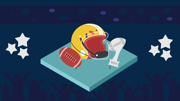 Super Bowl Blue Background