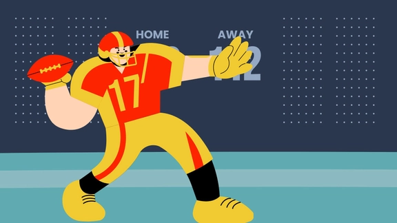 Super Bowl Cartoon Background