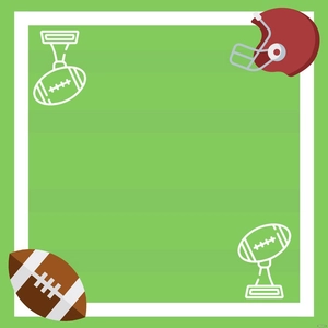 Super Bowl Border Vector