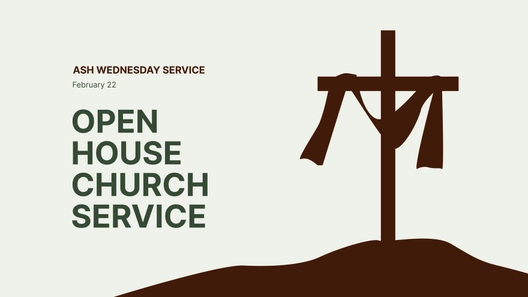 Ash Wednesday Flyer Background