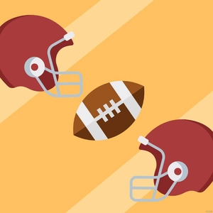 Happy Super Bowl Illustration
