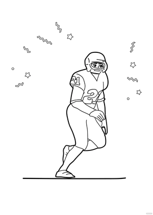 Super Bowl Cartoon Drawing