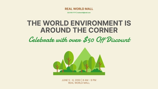 World Environment Day Flyer Background
