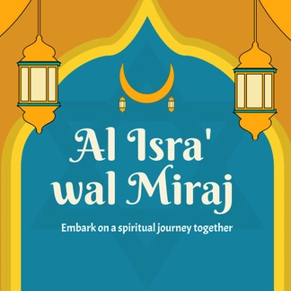 Al Isra' wal Miraj Instagram Post