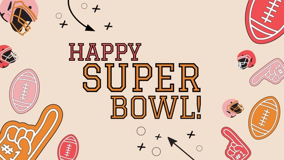 Happy Super Bowl Background
