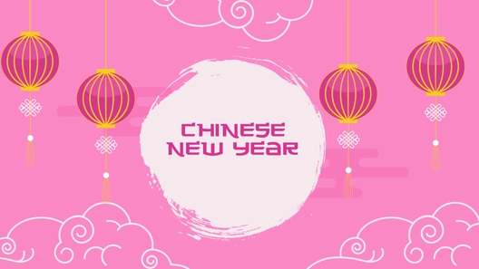 Chinese New Year Pink Background