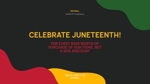 Juneteenth Flyer Background