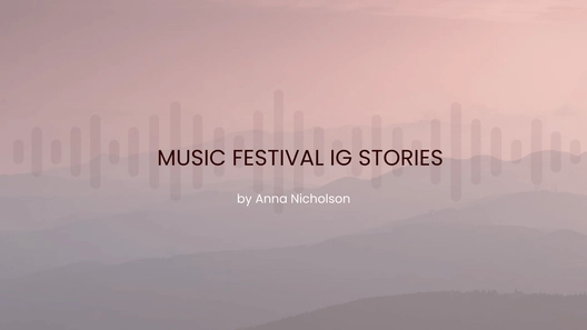 Music Festival Ig Stories Presentation Template