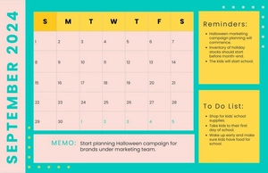 Printable September 2024 Deskpad Planner