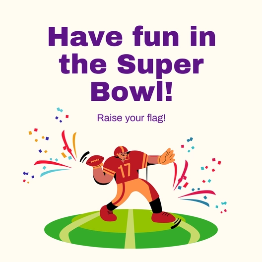 Super Bowl Whatsapp post