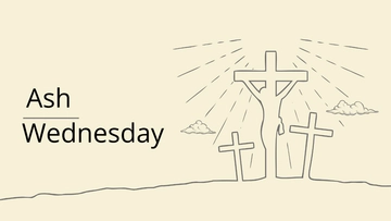 Free Ash Wednesday Drawing Background Template to Edit Online