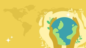 Earth Hour Gold Background