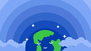 Earth Hour Gradient Background