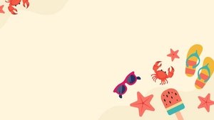 First Day of Summer Design Background