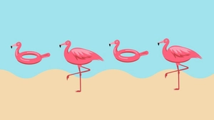 First Day of Summer Cartoon Background