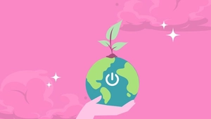 Earth Hour Pink Background