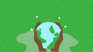 Earth Hour Plain Background