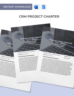 CRM Project Charter Template
