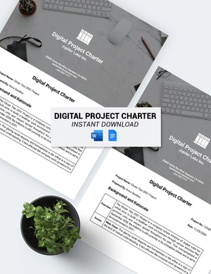 Digital Project Charter Template