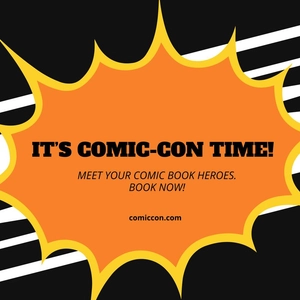 Comic-Con Flyer Vector