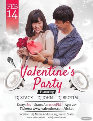 Valentine's Day Proposal Flyer Template