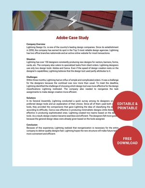 Adobe Case Study Template