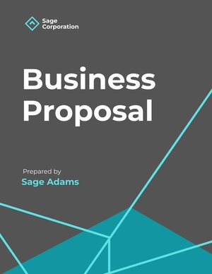 Business Plan Cover Page Template