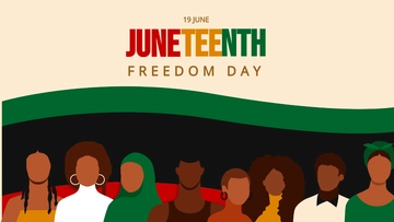 Free Juneteenth Vector Background Template to Edit Online