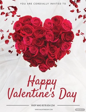 Happy Valentine's Greeting Card Template