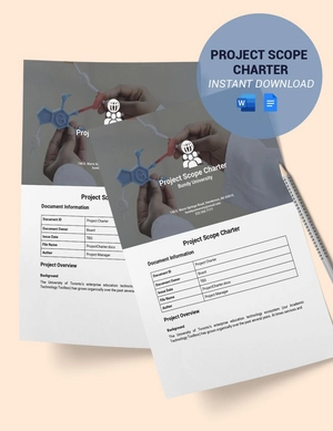 Project Scope Charter Template