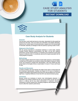 Case Study Analysis Template For Students