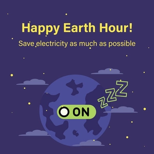 Free Earth Hour Instagram Post