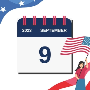 Patriots' Day Calendar Vector