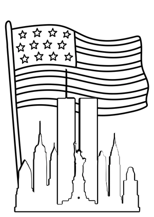 Beautiful Patriots' Day Drawing