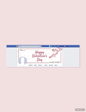 Valentine's Day Facebook Template