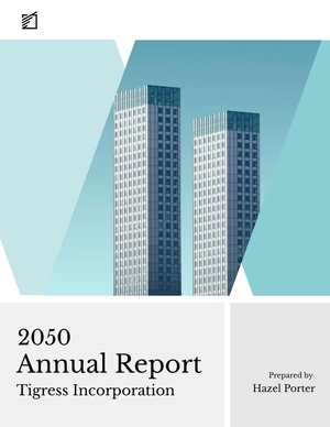 Annual Report Cover Page Template