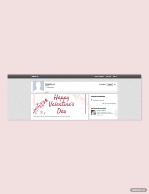Valentine's Day Linkedin Post Template