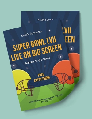 Super Bowl Flyer