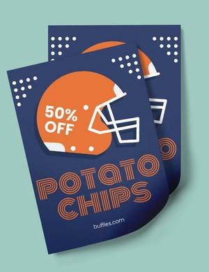 Blank Super Bowl Flyer