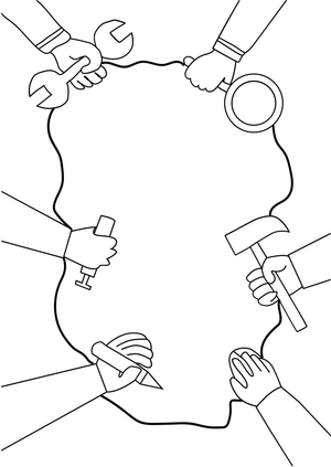 Kids May Day Drawing