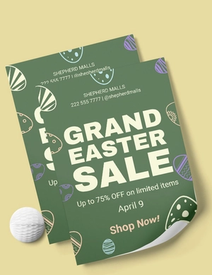 Easter Advertising Flyer
