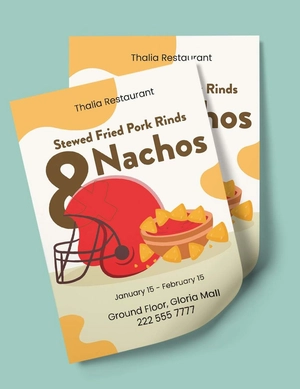 Creative Super Bowl Flyer