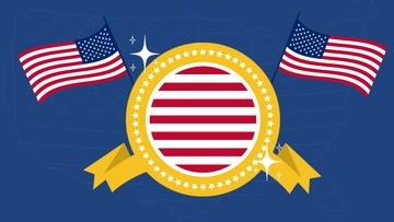 Free Patriots' Day Gold Background Template to Edit Online
