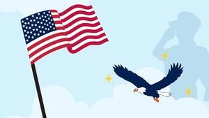 Patriots' Day Light Background