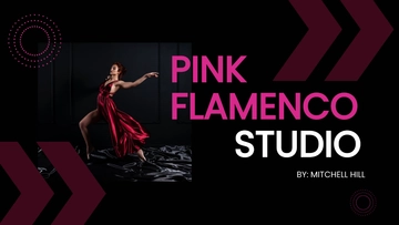 Free Flamenco Artists Agency Presentation Template to Edit Online