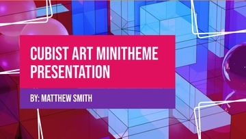 Free Cubist Art Minitheme Presentation Template to Edit Online