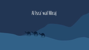 Al Isra' wal Miraj Banner Background